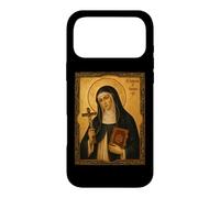 Custodia per iPhone 17 Pro Max Elegante Icona Cattolica di Santa Caterina da Bologna