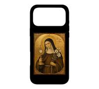 Custodia per iPhone 17 Pro Max Elegante Icona Cattolica di Santa Chiara d'Assisi