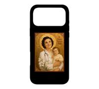 Custodia per iPhone 17 Pro Max Elegante Icona Cattolica di Santa Gianna Beretta Molla
