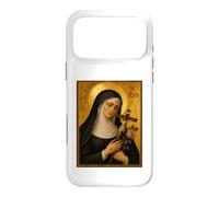 Custodia per iPhone 17 Pro Max Elegante icona cattolica di Santa Rita