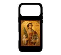Custodia per iPhone 17 Pro Max Elegante icona cattolica di Santo Stefano