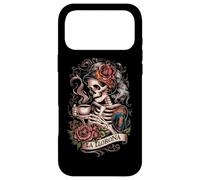 Custodia per iPhone 17 Pro Max Elegante La Llorona Floral Skeleton Art