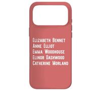 Custodia per iPhone 17 Pro Max Elizabeth Anne Emma Elinor Catherine Jane Austen guida il meme