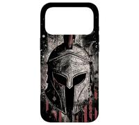 Custodia per iPhone 17 Pro Max Elmo Guerriero Spartano Antico Greco Vintage