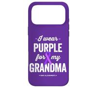 Custodia per iPhone 17 Pro Max End Alz, indosso viola per mia nonna, consapevolezza dell'Alzheimer