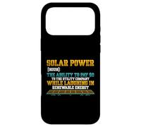 Custodia per iPhone 17 Pro Max Energia solare Sostantivo Pannello solare Proprietario Elettrico Bill