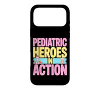 Custodia per iPhone 17 Pro Max Eroi pediatrici in azione, design colorato audace
