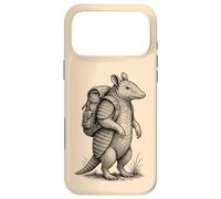 Custodia per iPhone 17 Pro Max Escursionismo Armadillo Backpacking Texas Wilderness Deserti Animale
