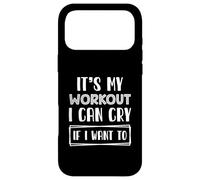 Custodia per iPhone 17 Pro Max Esercizio in palestra divertente È il mio allenamento Posso piangere se voglio