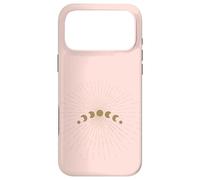 Custodia per iPhone 17 Pro Max Esoteric Minimalist Moon Phases - Abstract Pink Moon Phases