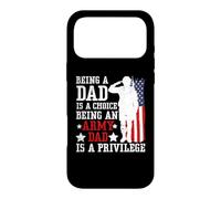 Custodia per iPhone 17 Pro Max Essere papà è una scelta Essere un papà dell"esercito è un privilegio negli Stati Uniti
