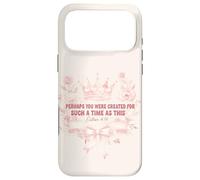 Custodia per iPhone 17 Pro Max Ester 4 14 Versi cristiani Corona floreale Regina Fede