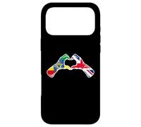 Custodia per iPhone 17 Pro Max Etiopia Bandiera britannica - Cuore etiope britannico britannico
