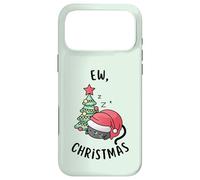 Custodia per iPhone 17 Pro Max Ew, Natale Fed Up Cat Festivo Vacanze
