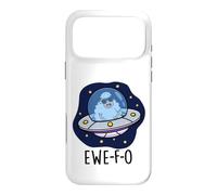 Custodia per iPhone 17 Pro Max Ewe-F-O Divertente gioco di parole UFO
