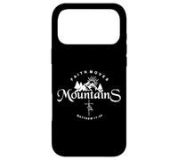 Custodia per iPhone 17 Pro Max Faith Can Move Mountains Matthew 17 20 Faith Moves Mountains