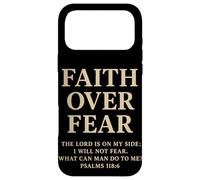 Custodia per iPhone 17 Pro Max Faith Over Fear The Lord Is On My Side Salmo 118 6 Fede