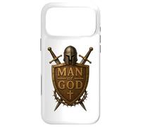 Custodia per iPhone 17 Pro Max Faithful Warrior Man of God Christian Men Knight Armor Dad