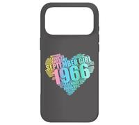 Custodia per iPhone 17 Pro Max Fantastica ragazza del settembre 1966 leggendaria e favolosa 60° cuore