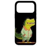 Custodia per iPhone 17 Pro Max Fantastico dinosauro sorridente per gli amanti del pigiama e degli indumenti da notte