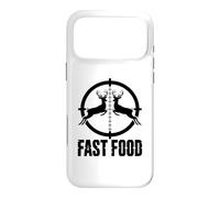 Custodia per iPhone 17 Pro Max Fast Food Deer ing Crosshair Buck Humor