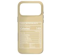 Custodia per iPhone 17 Pro Max Fatti nutrizionali dell'aglio Pannello Tipografia Minimal Design