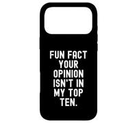 Custodia per iPhone 17 Pro Max fatto divertente la tua opinione non è nella mia top ten Bold