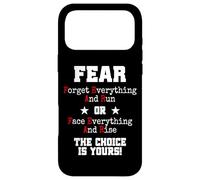 Custodia per iPhone 17 Pro Max Fear Forget Everything And Run Or Face Rise Choice Is Yours
