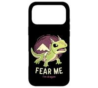 Custodia per iPhone 17 Pro Max Fear Me Im Dragon // Divertente lucertola, rettile, motivazionale