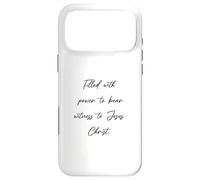 Custodia per iPhone 17 Pro Max Filled with Power to Bear witness to Gesù Christian - Bible