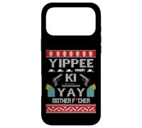 Custodia per iPhone 17 Pro Max Film Parodia Yippee Ki Yay Meme Die Lol Hard Brutto Natale