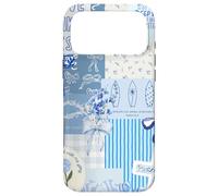 Custodia per iPhone 17 Pro Max Fiocco blu Love Like Jesus carino floreale estivo patchwork
