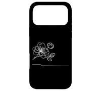 Custodia per iPhone 17 Pro Max Fiore di Ciliegio Sakura Arte Lineare Illustrazione
