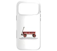 Custodia per iPhone 17 Pro Max Fire Island retrò carro rosso spiaggia estate vacanza amico