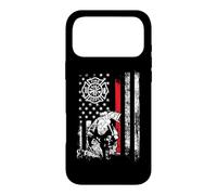 Custodia per iPhone 17 Pro Max Firefighter American Flag Thin Red Line Cool Fireman Patriot