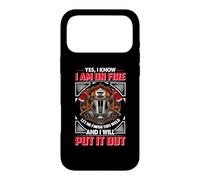 Custodia per iPhone 17 Pro Max Fireman Yes I Know I Am On Fire Firefighter Firefighters