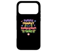 Custodia per iPhone 17 Pro Max Fisher-Price - Scimmia viola in una canzone dell'albero di gomma da masticare