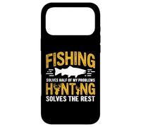 Custodia per iPhone 17 Pro Max Fishing Solves Half My Problems Hunting Solves The Rest
