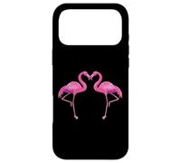 Custodia per iPhone 17 Pro Max Flamingo Love Heart Vintage San Valentino Flamingo Lover