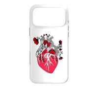 Custodia per iPhone 17 Pro Max Floral Human Heart Anatomy