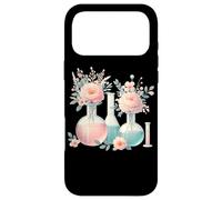 Custodia per iPhone 17 Pro Max Floreale Scienza Laboratorio Chimica Fiaschette Acquerello Chimico