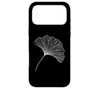 Custodia per iPhone 17 Pro Max Foglia di Ginkgo Line Art Amante Natura