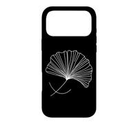 Custodia per iPhone 17 Pro Max Foglia di Ginkgo Linea Arte Amante Natura