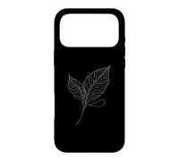 Custodia per iPhone 17 Pro Max Foglia Noce Line Art Botanico