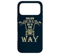 Custodia per iPhone 17 Pro Max Follow Jesus He is the Way Christian Motorcycle Gospel Biker