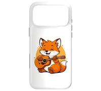 Custodia per iPhone 17 Pro Max Fox Playing Guitar Graphic Fox Ragazzi Ragazze Amante della Chitarra