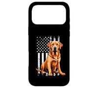 Custodia per iPhone 17 Pro Max Fox Red Labrador Owner Dog USA Flag
