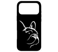 Custodia per iPhone 17 Pro Max Francese Bulldog Dog Face Line Art Frenchie Pet Uomini Donne Bambini