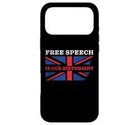 Custodia per iPhone 17 Pro Max Free Speech is Our Birthright - Anti-Woke Conservative Quote