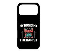 Custodia per iPhone 17 Pro Max French Bulldog My Dog Is My Therapist